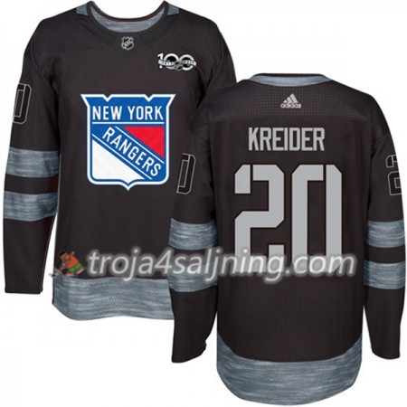 New York Rangers tröja Chris Kreider 20 1917-2017 100th Anniversary Adidas Svart Authentic - NHL Tröjor Herr New York Rangers tröja Chris Kreider 20 1917-2017 100th Anniversary Adidas Svart Authentic - NHL Tröjor Herr